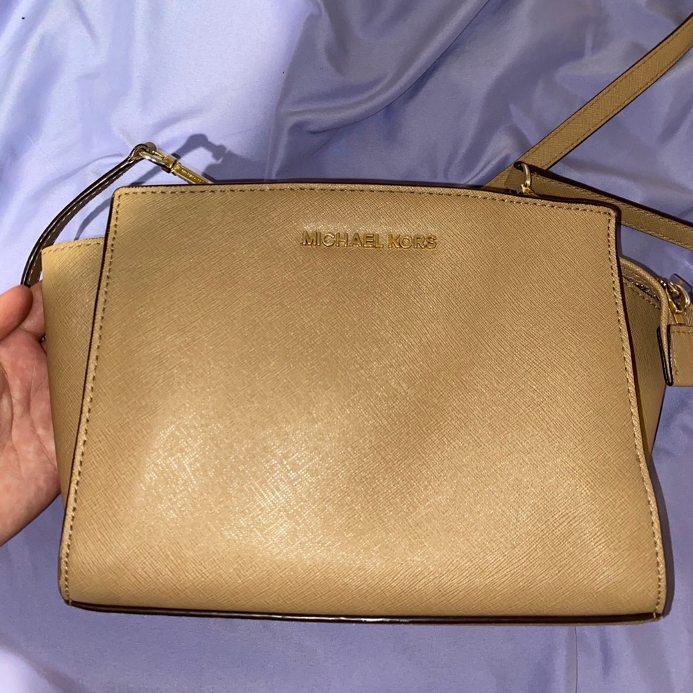 Tan/brown MK crossbody bag